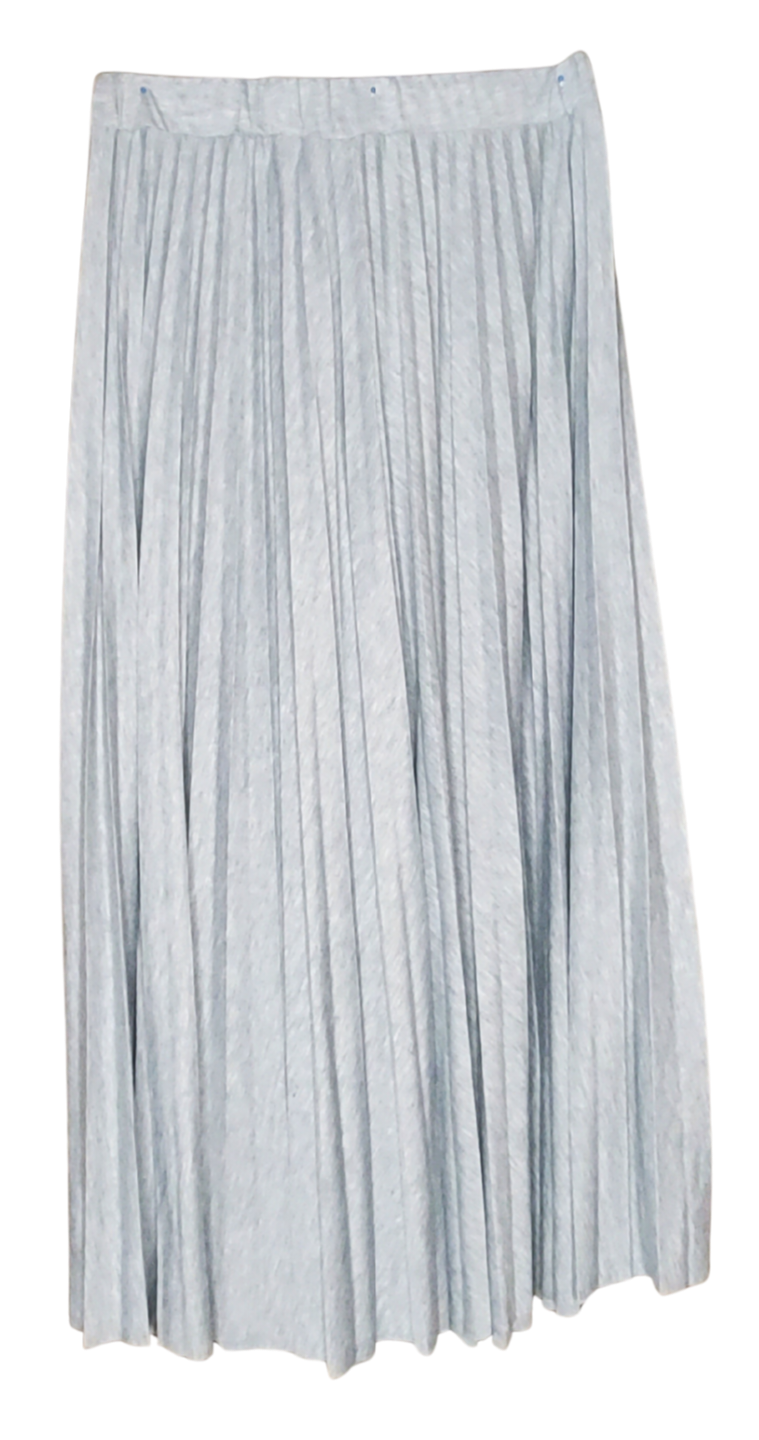 Grey Pleated Skirt